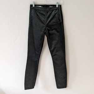 NWOT Gap 1969 side zip legging in Cambridge green velour